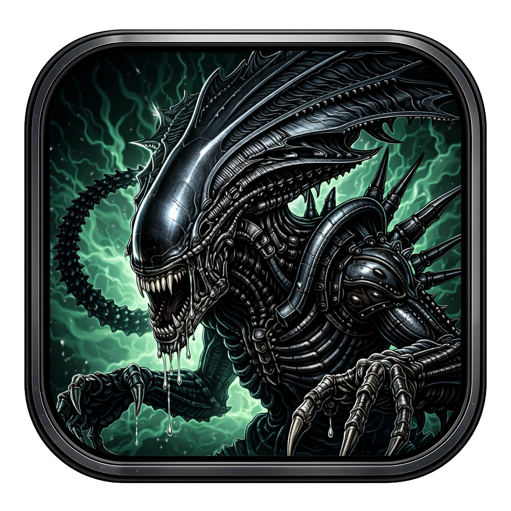 Alien Queen in hive chamber